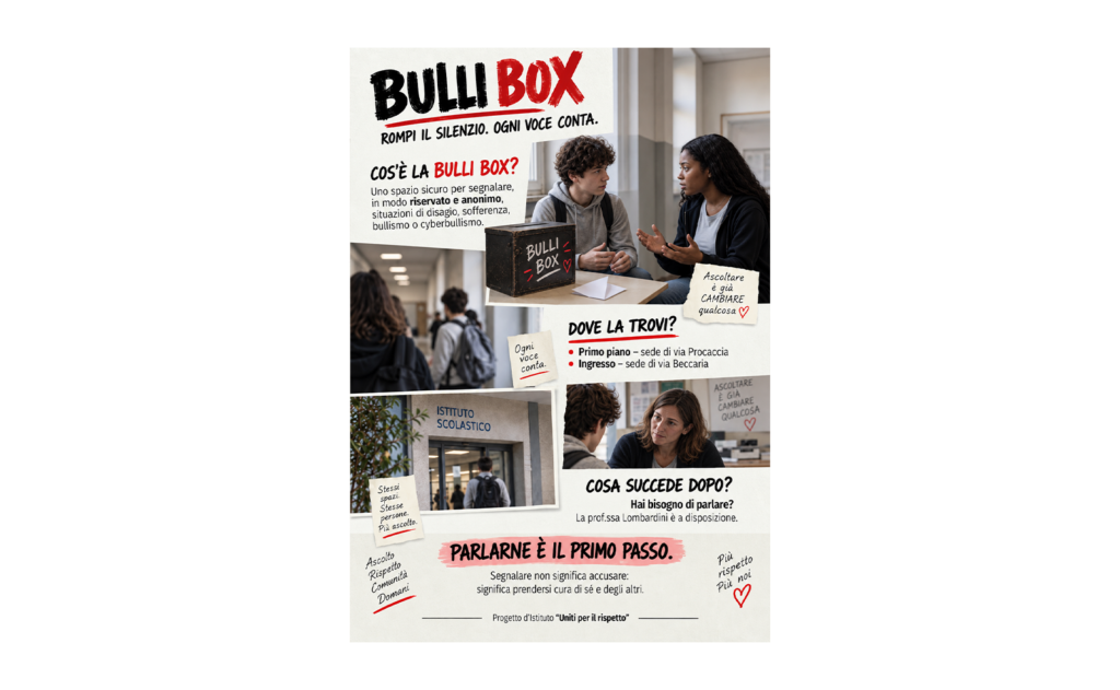 BULLI BOX – Rompi il silenzio. Ogni voce conta BULLI BOX – Rompi il silenzio. Ogni voce conta
